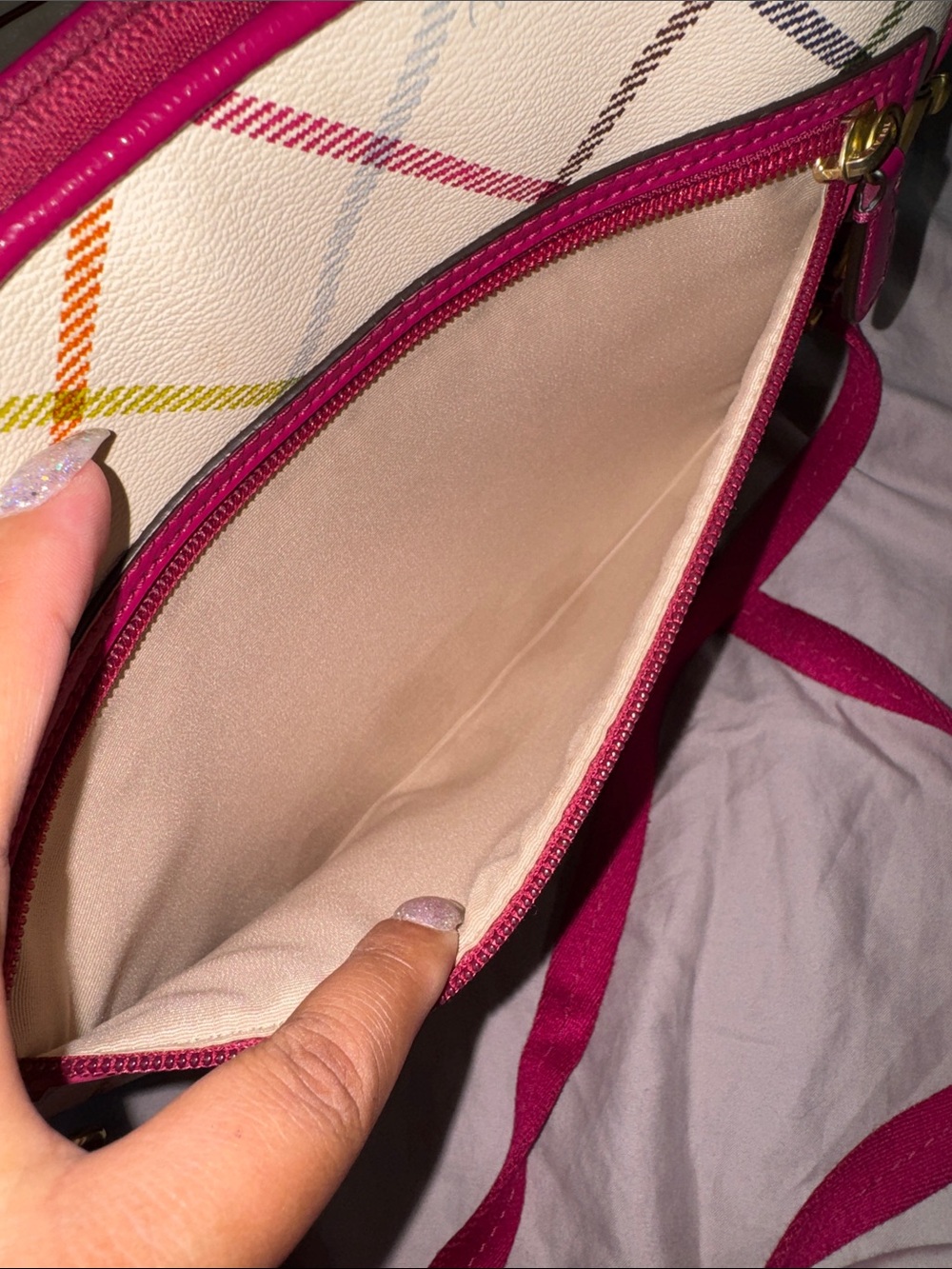 Coach tattersall tablet crossbody case - Picture 8 of 10